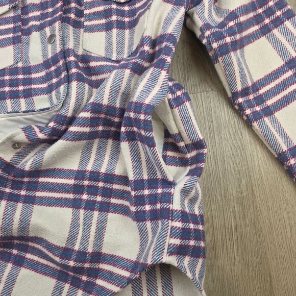 Joie Plaid Wool Blend Button Up Jacket Size S - Picture 8 of 9